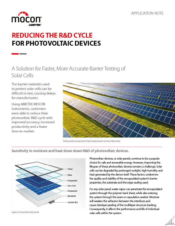 Reducing the Photovoltaic Device R&D Cycle